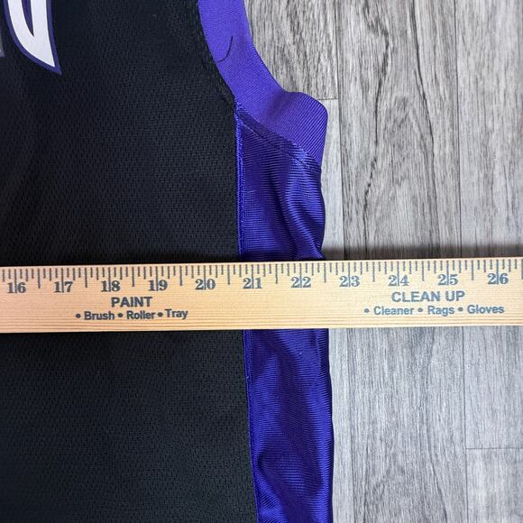 Vintage Sacramento Kings NBA XL Jersey Sleeveless Black Purple Made in Indonesia - Picture 7 of 7